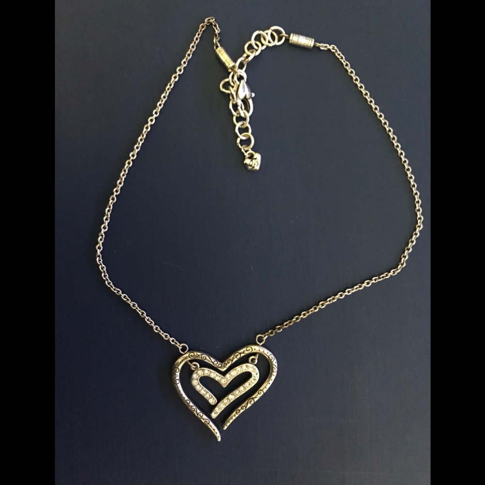Brighton heart  with floating heart necklace